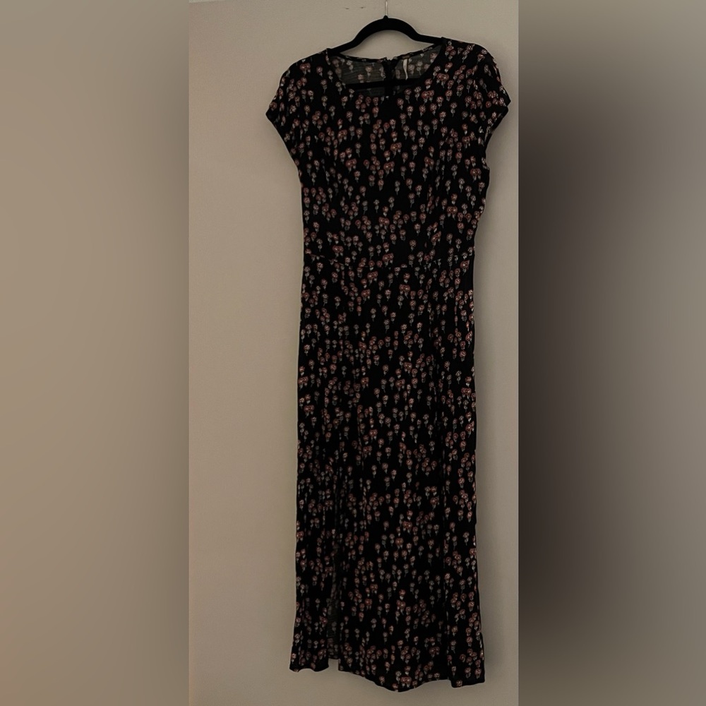 Black flower dress